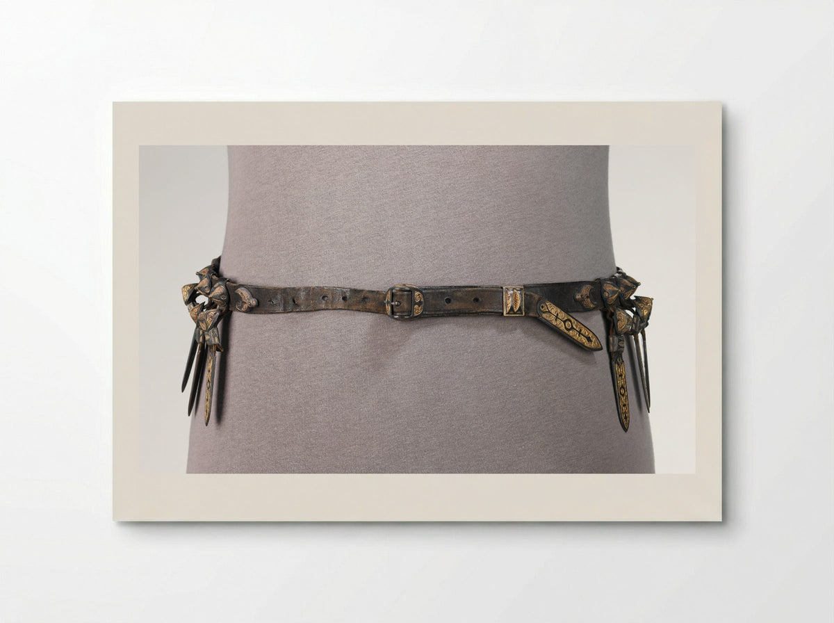 Untitled (Decorative Belt with Metal Mounts) - Fine Art Print - Poster