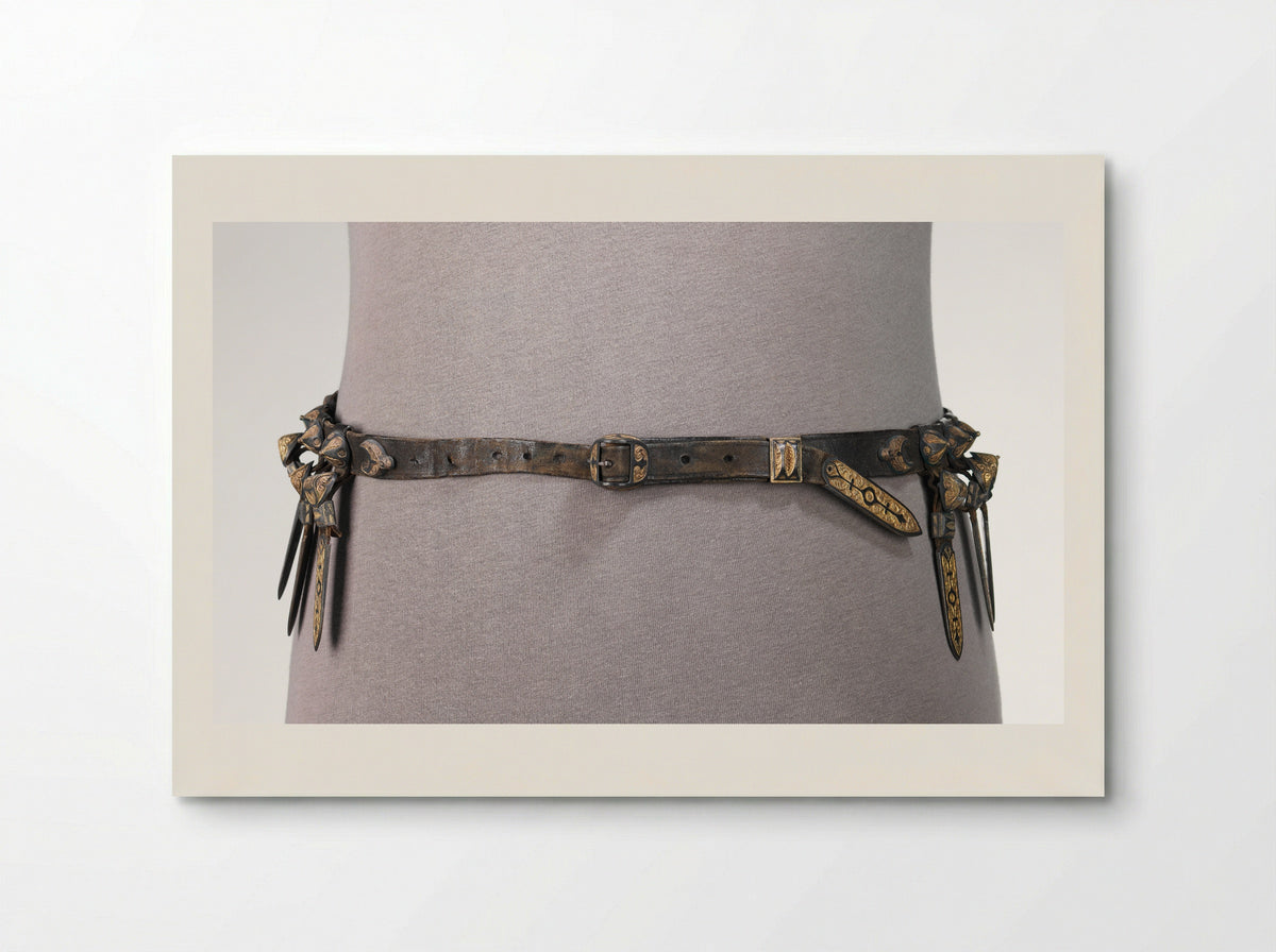 Untitled (Decorative Belt with Metal Mounts) - Fine Art Print - Poster