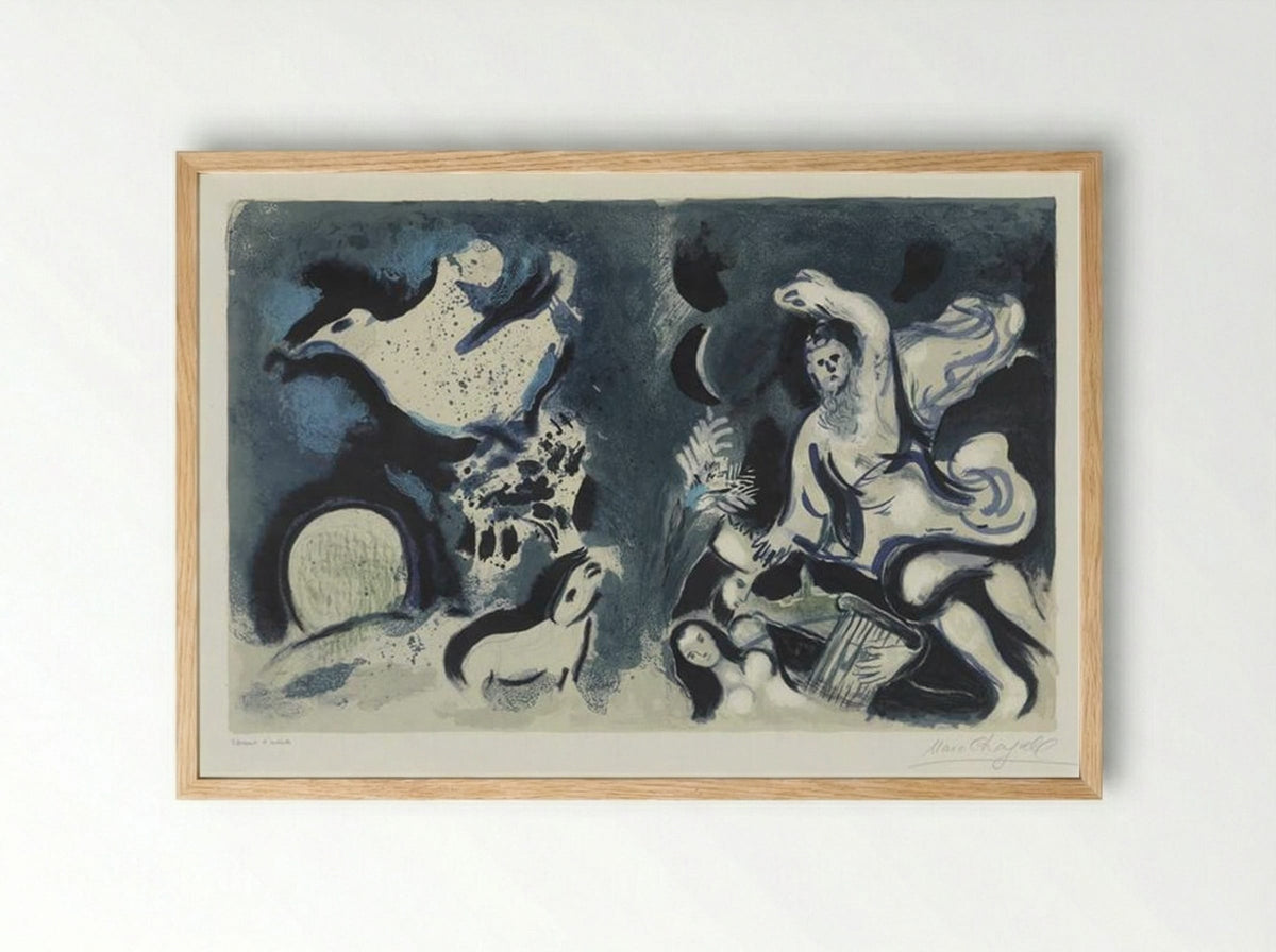 Untitled (Design for Bible Cover) - Marc Chagall - Framed Print Wood