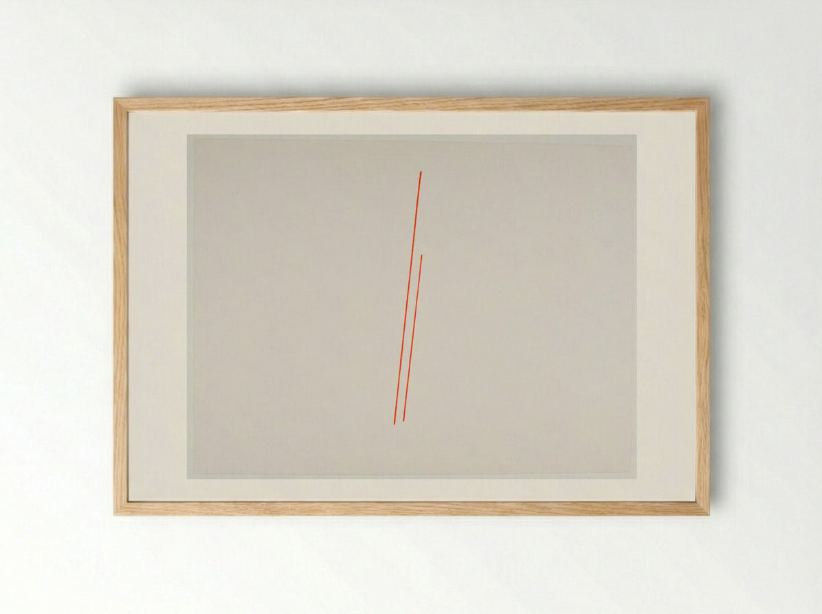 Untitled (FLS #3028) - Fred Sandback - Framed Print Wood
