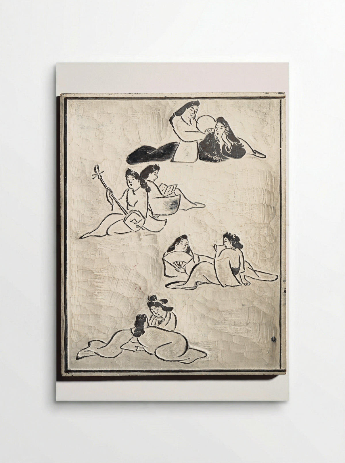 Untitled (Figures in Leisure) - Kuwagata Keisai - Poster