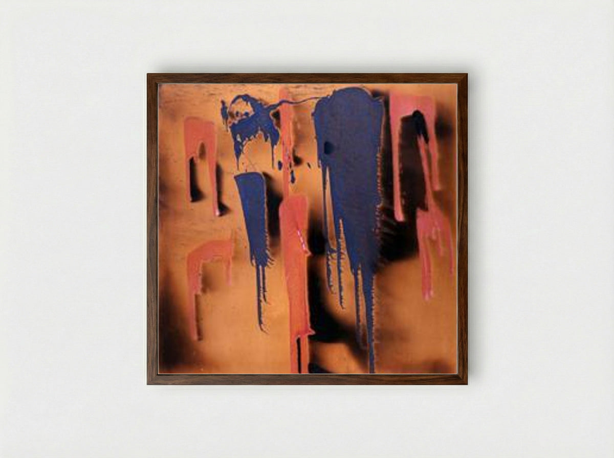 Untitled Fire Painting (FC 1) - Yves Klein - Framed Print Dark Wood
