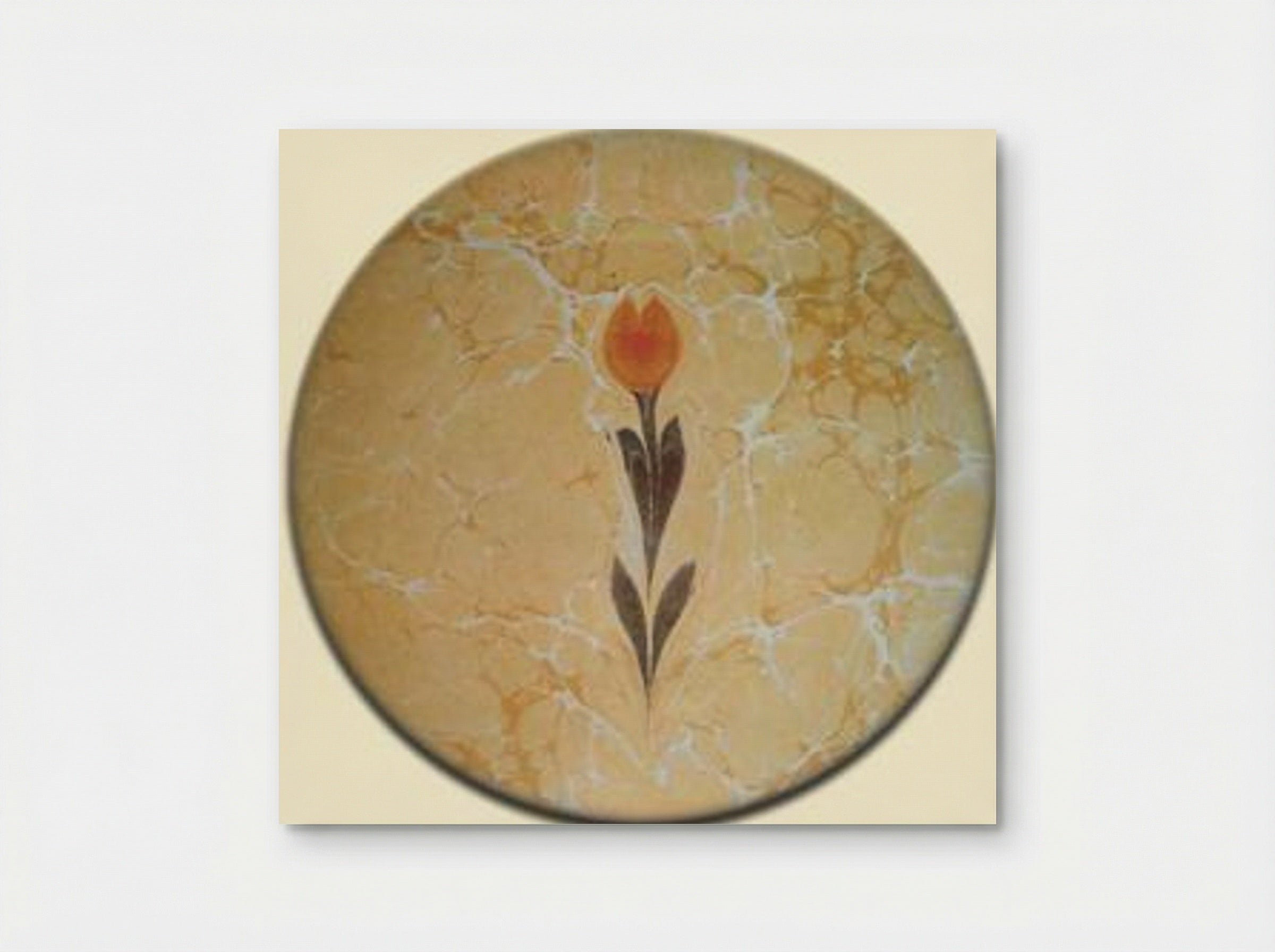 Untitled (Floral Ebru Study) - Necmeddin Okyay - Poster