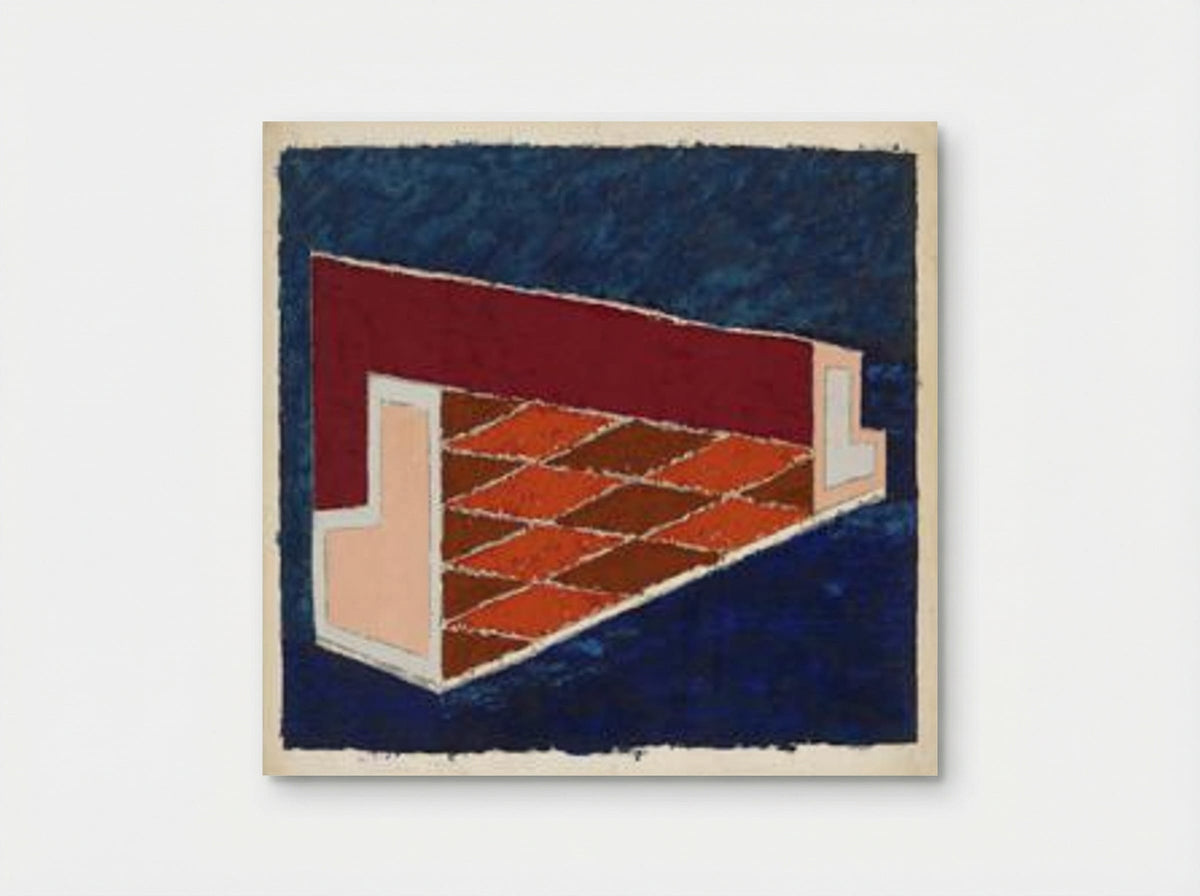 Untitled (Geometric Interior Study) - Josef Albers - Poster