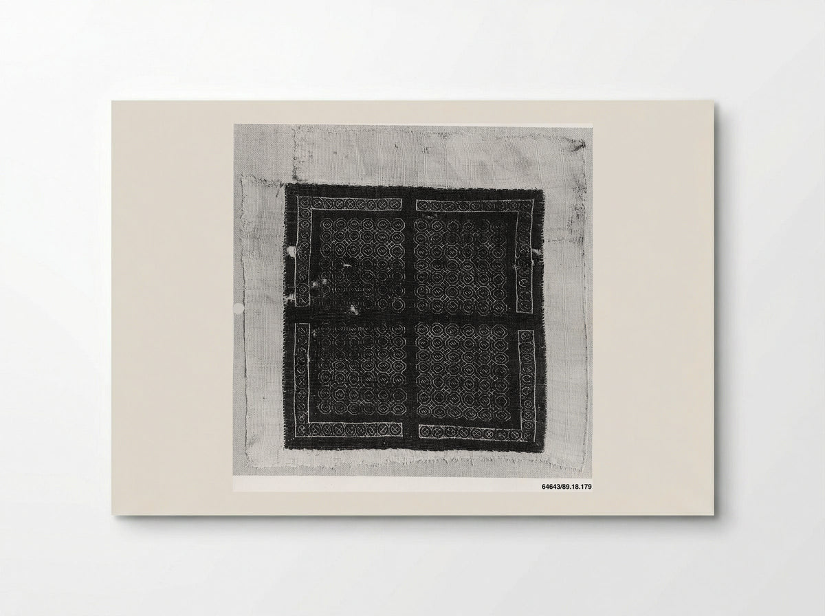 Untitled (Geometric Textile Fragment) - Fine Art Print - Poster