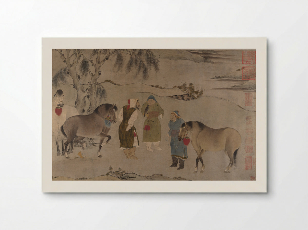 Untitled (Grooms and Horses) - Solis Prints - Poster