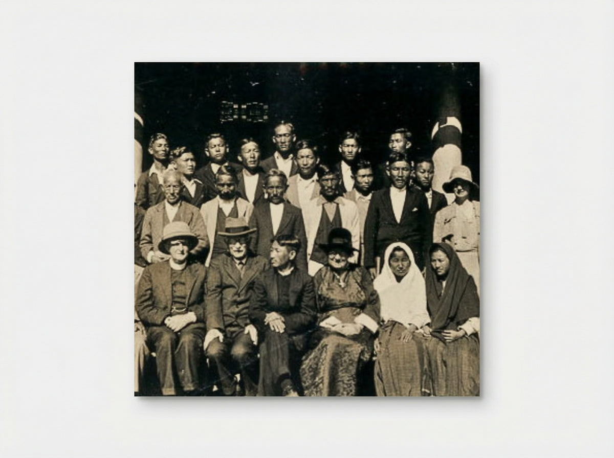 Untitled (Group Portrait of Missionaries and Local Residents) - John Graham (I) - Poster