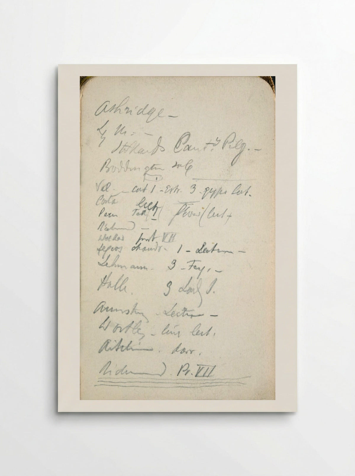 Untitled (Handwritten Inscription) - Frederic Leighton - Poster