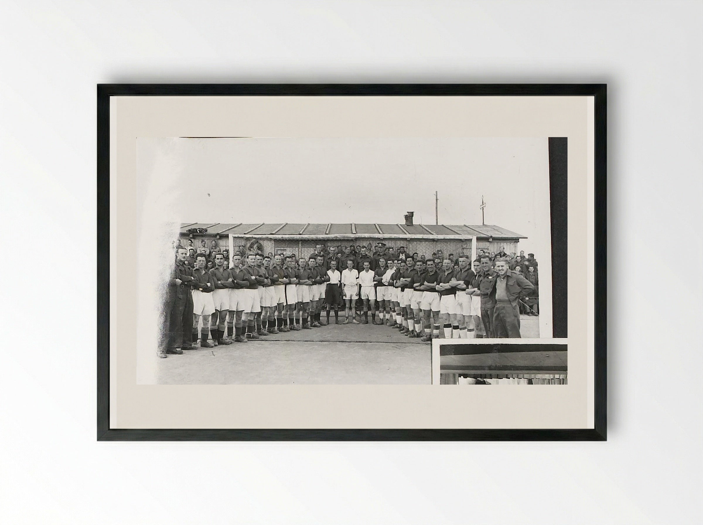 Untitled (International Boxers and Footballers) - Dick W.B. van Maarseveen - Framed Print Black