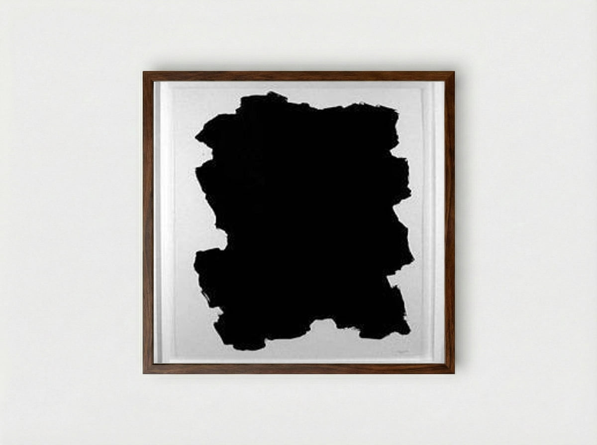 Untitled (Irregular Form) - Sol LeWitt - Framed Print Dark Wood