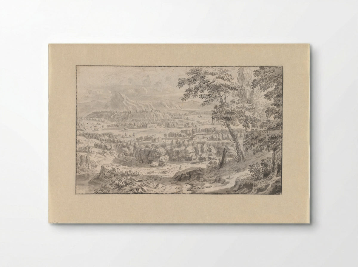 Untitled (Italianate View with Figures) - Teodor Lubieniecki - Poster