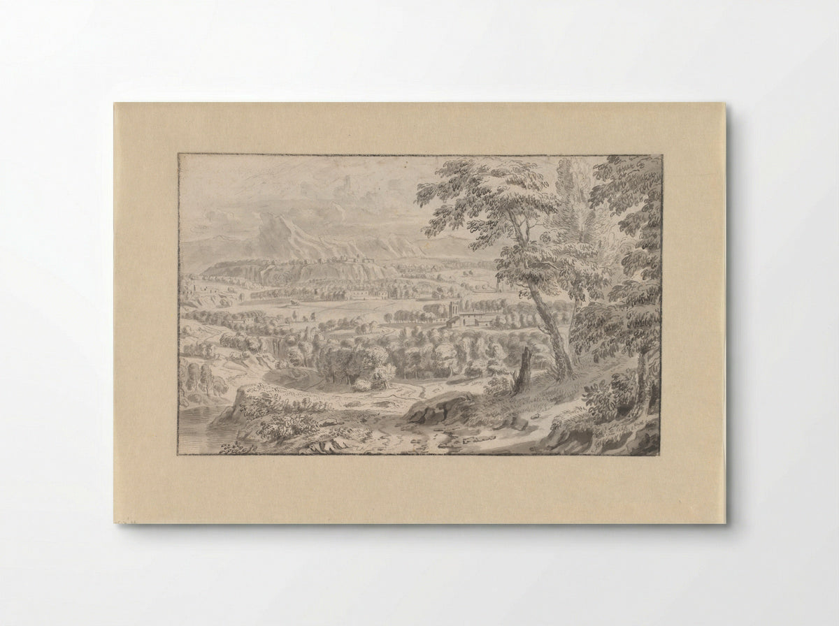 Untitled (Italianate View with Figures) - Teodor Lubieniecki - Poster