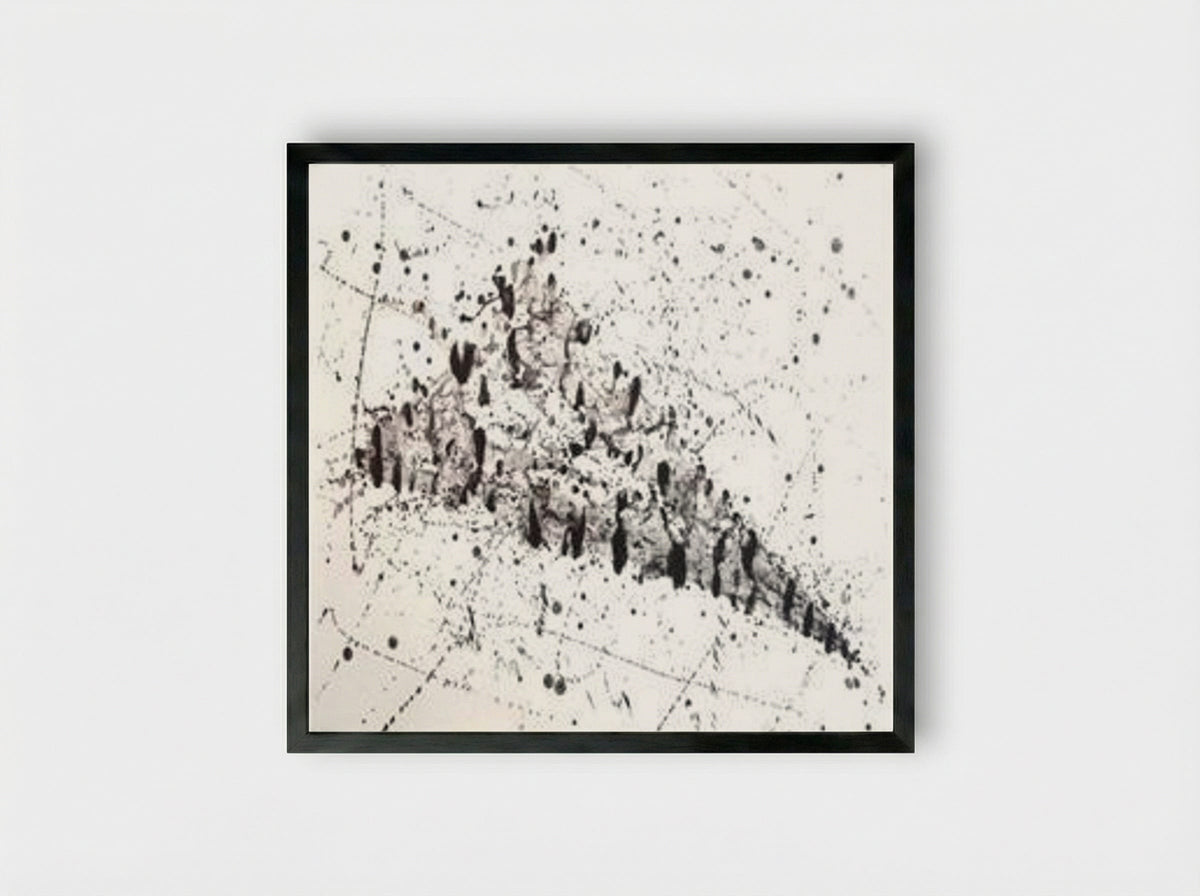 Untitled (L.213; SF.240) - Sam Francis - Framed Print Black