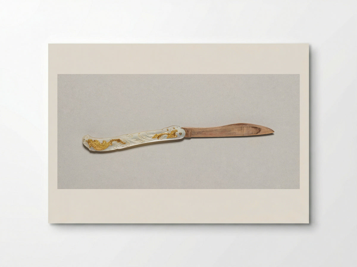 Untitled (Letter Opener with Mother-of-Pearl and Gilt Inlay) - Fine Art Print - Poster