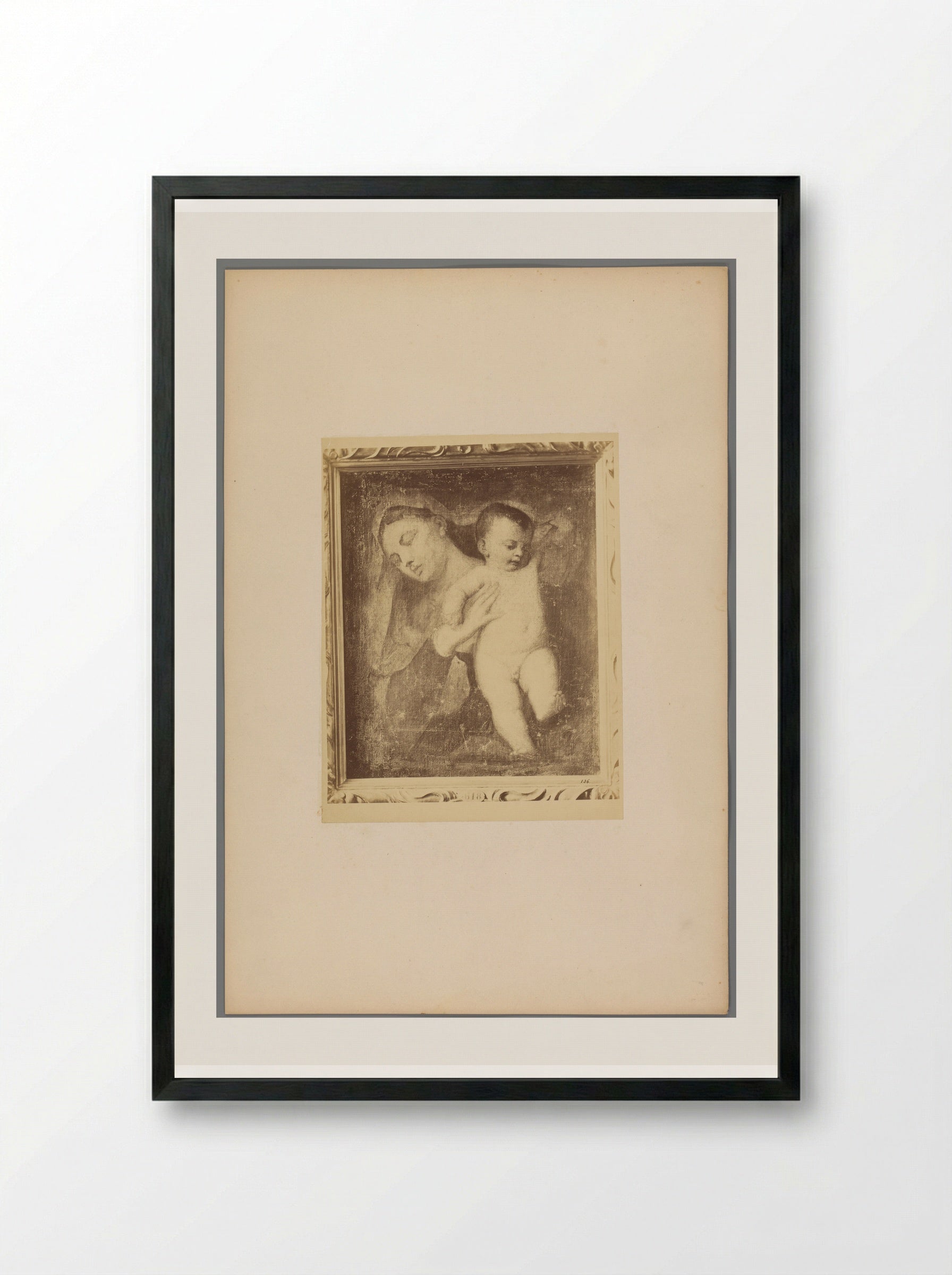 Untitled (Madonna and Child) - Fratelli Alinari - Framed Print Black