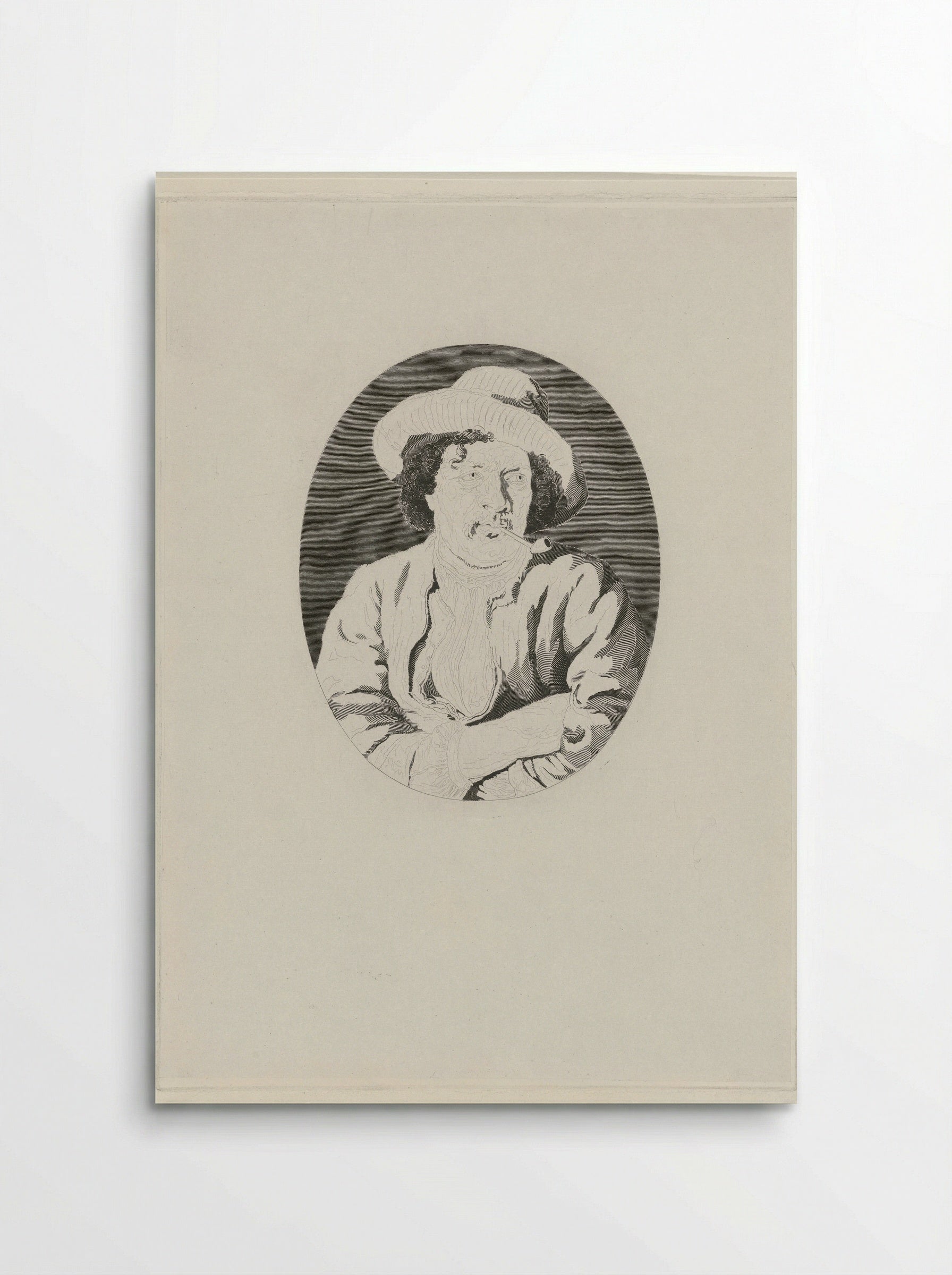 Untitled (Man Smoking a Pipe) - Johannes Philippus Lange - Poster