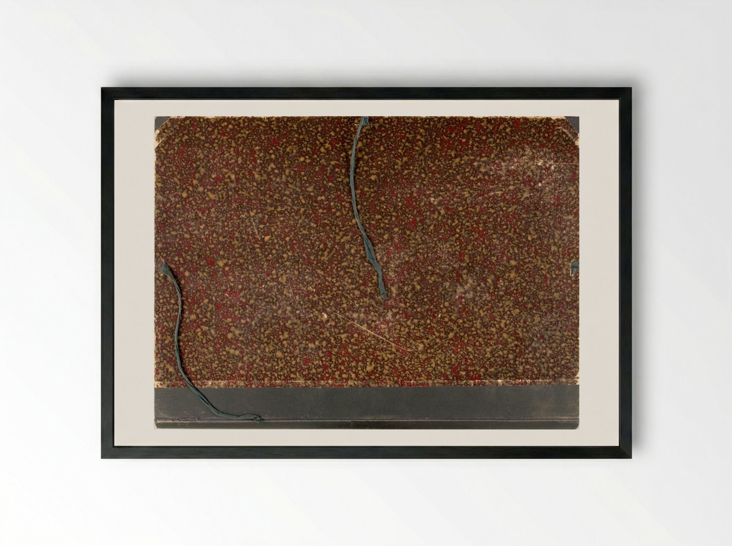 Untitled (Marbled Portfolio Cover) - Alexandre Calame - Framed Print Black