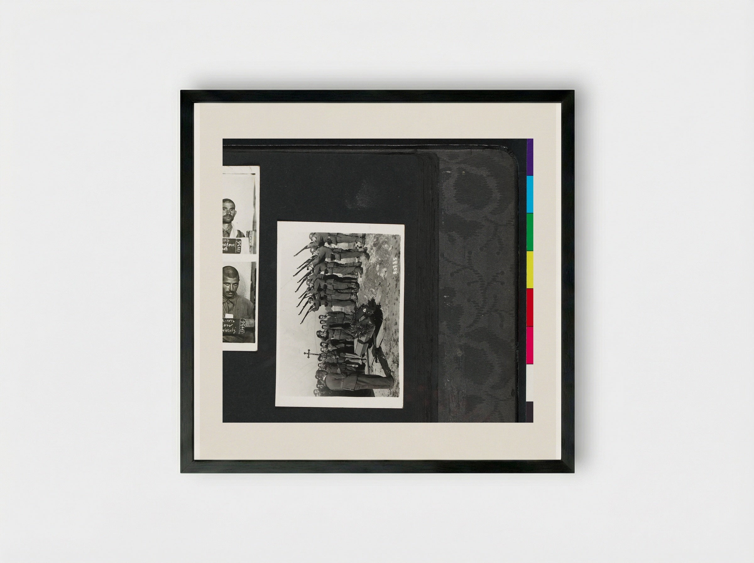 Untitled (Military Funeral, Photograph) - Dick W.B. van Maarseveen - Framed Print Black