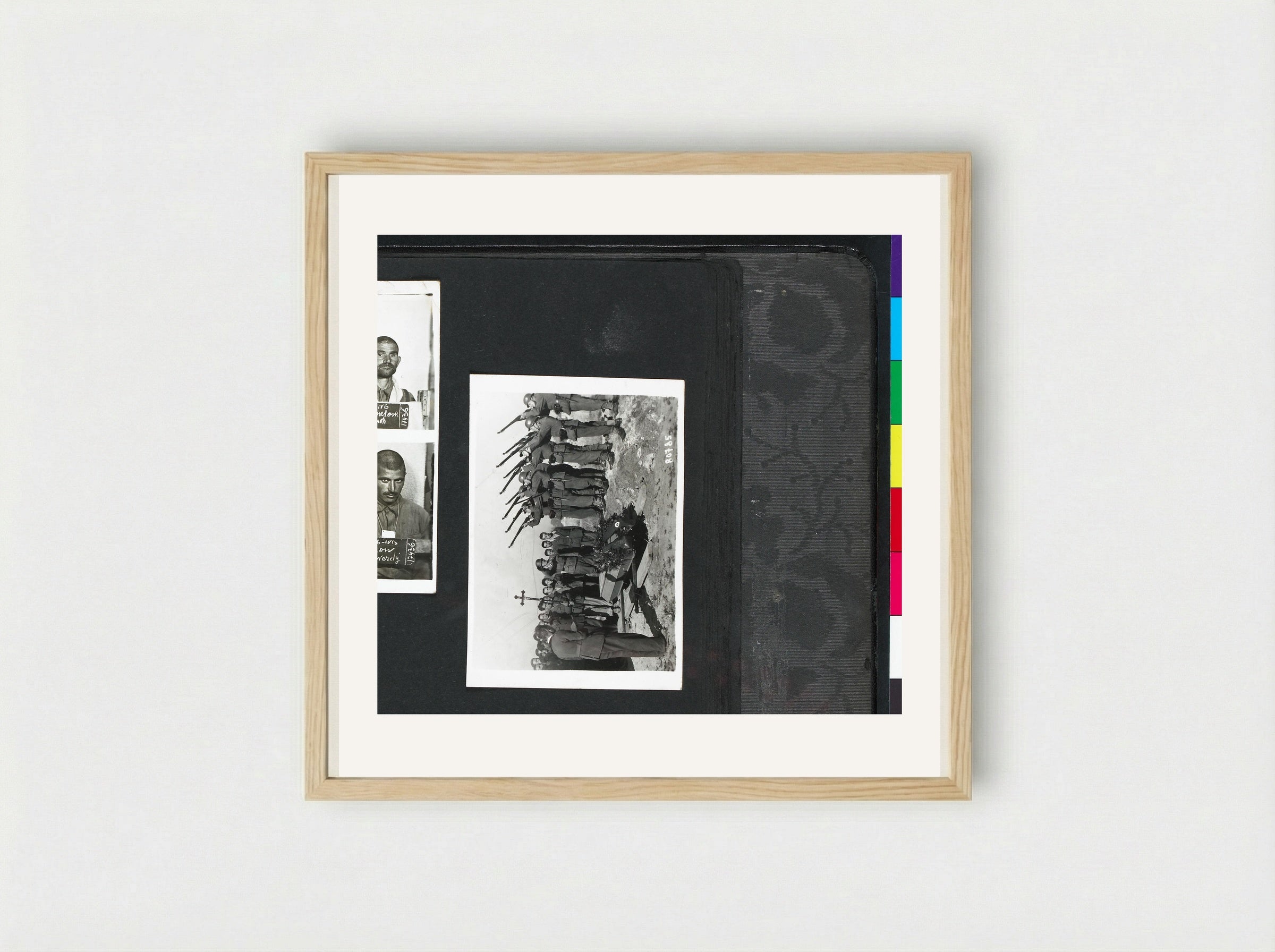 Untitled (Military Funeral, Photograph) - Dick W.B. van Maarseveen - Framed Print Wood