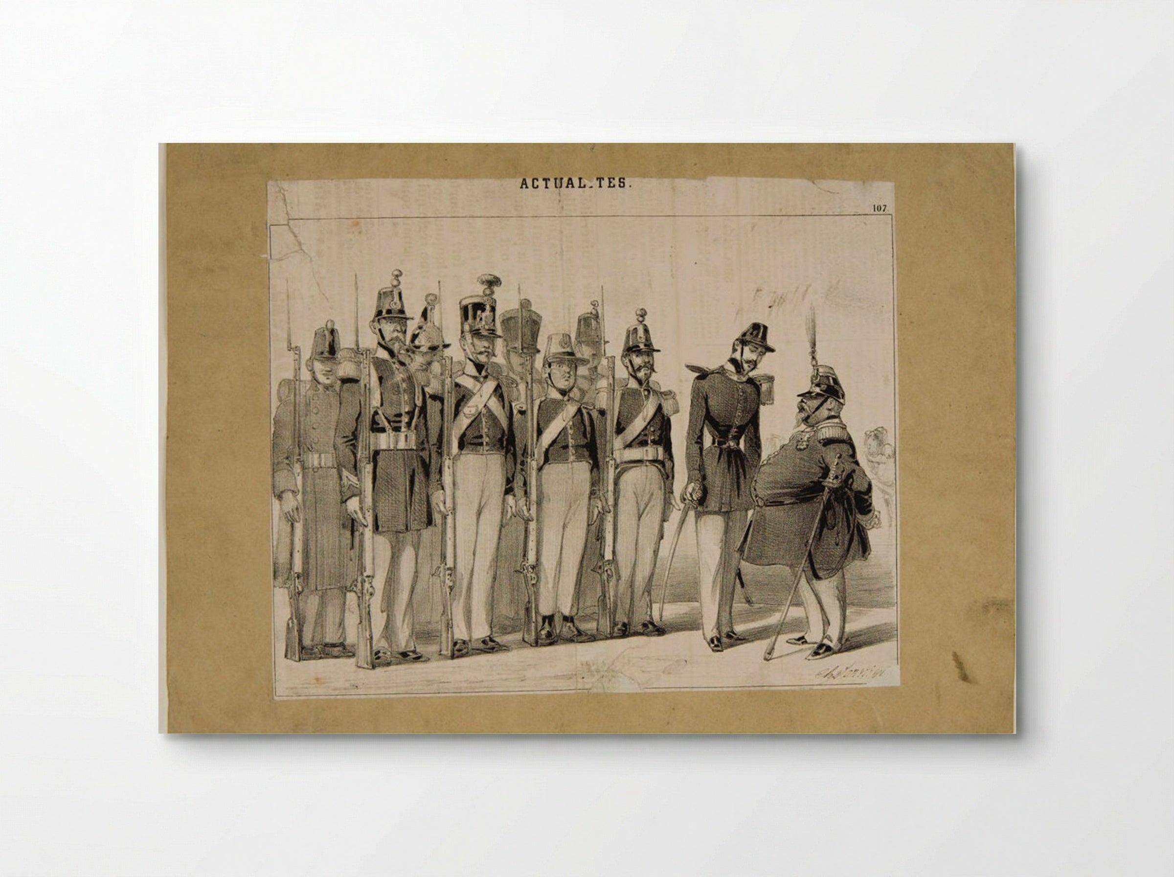 Untitled (Military Inspection) - Charles Vernier - Poster