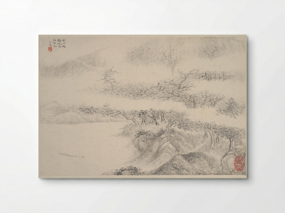 Untitled (Mountainous River Scene) - Zhang Feng - Poster