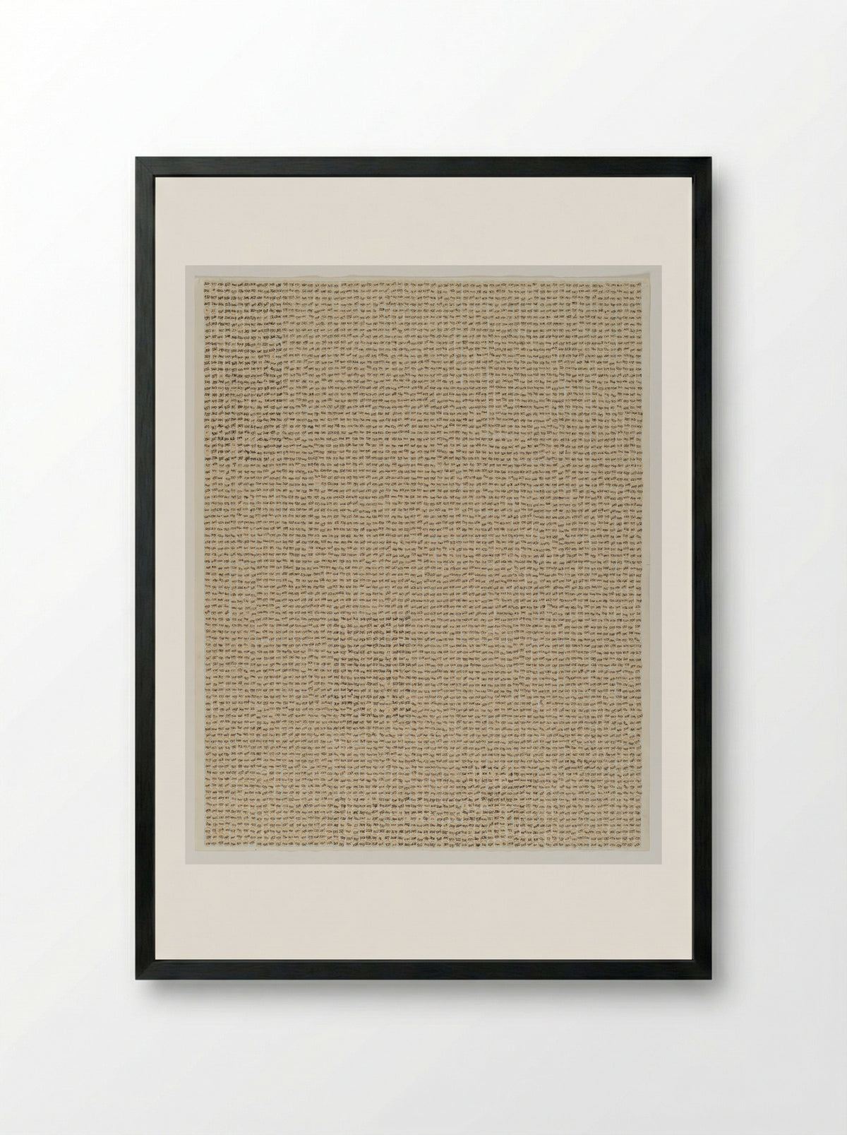 Untitled (Number Field) - Howardena Pindell - Framed Print Black