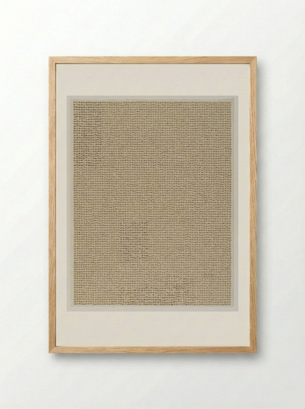 Untitled (Number Field) - Howardena Pindell - Framed Print Wood