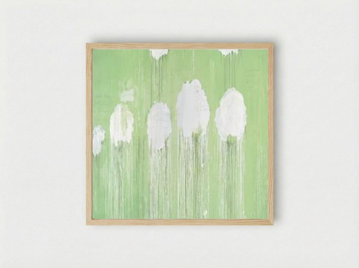 Untitled (Peony Blossom Painting) - Cy Twombly - Framed Print Wood