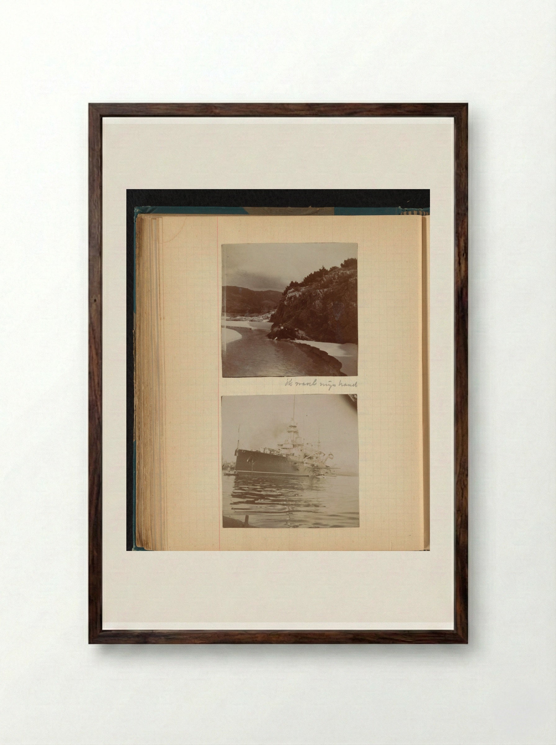Untitled (Personal Album Pages) - Théodore van Lelyveld - Framed Print Dark Wood
