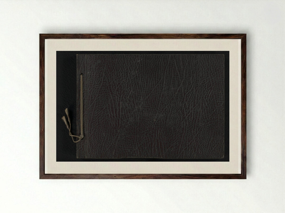 Untitled (Photo Album Cover) - Frank Willem van den Berg - Framed Print Dark Wood