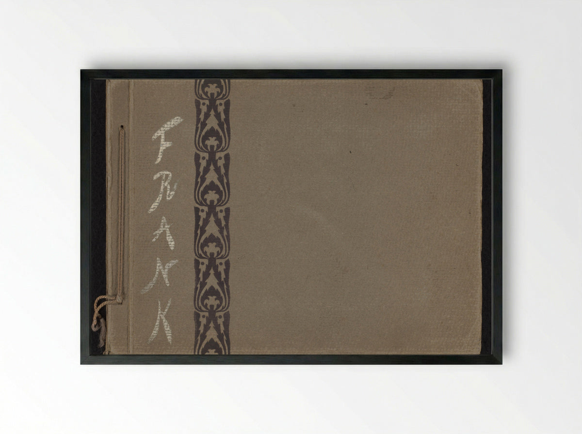 Untitled (Photo Album Cover of Frank Willem van den Berg) - Solis Prints - Framed Print Black