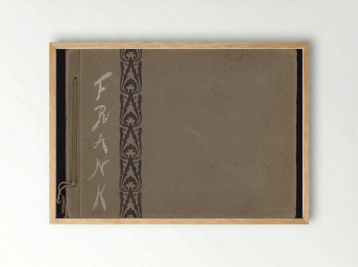 Untitled (Photo Album Cover of Frank Willem van den Berg) - Solis Prints - Framed Print Wood