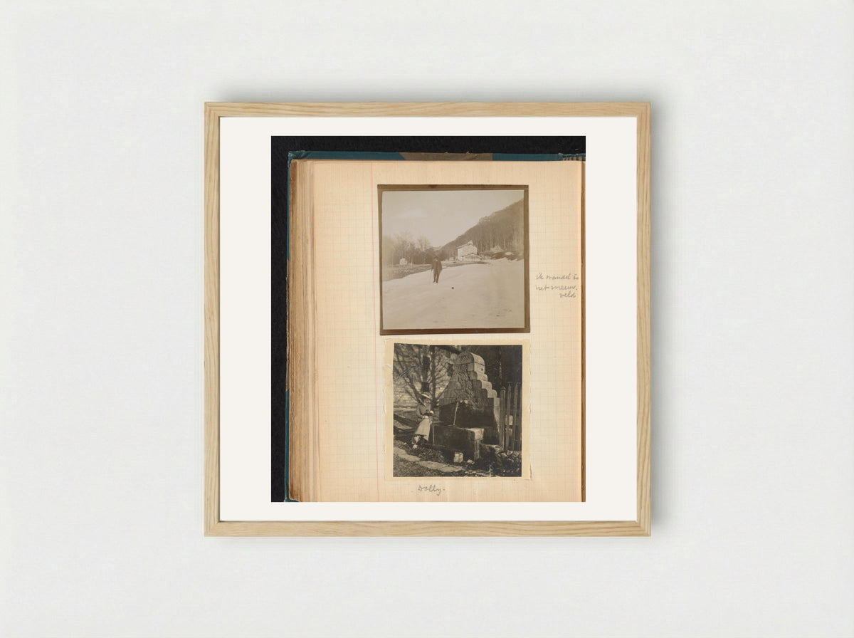 Untitled (Photographic Studies of Théodore van Lelyveld and Dina Amelia van Emden) - Théodore van Lelyveld - Framed Print Wood