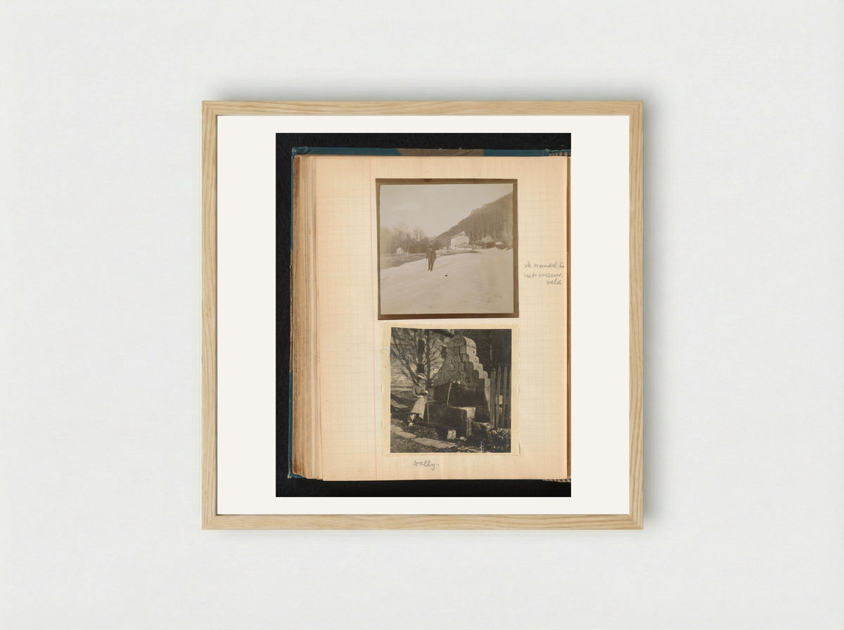 Untitled (Photographic Studies of Théodore van Lelyveld and Dina Amelia van Emden) - Théodore van Lelyveld - Framed Print Wood