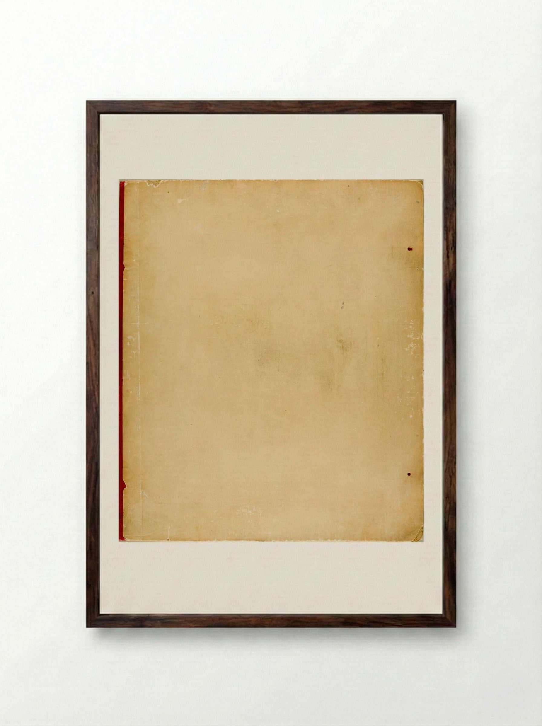 Untitled (Portfolio Cover) - William Harry Warren Bicknell - Framed Print Dark Wood