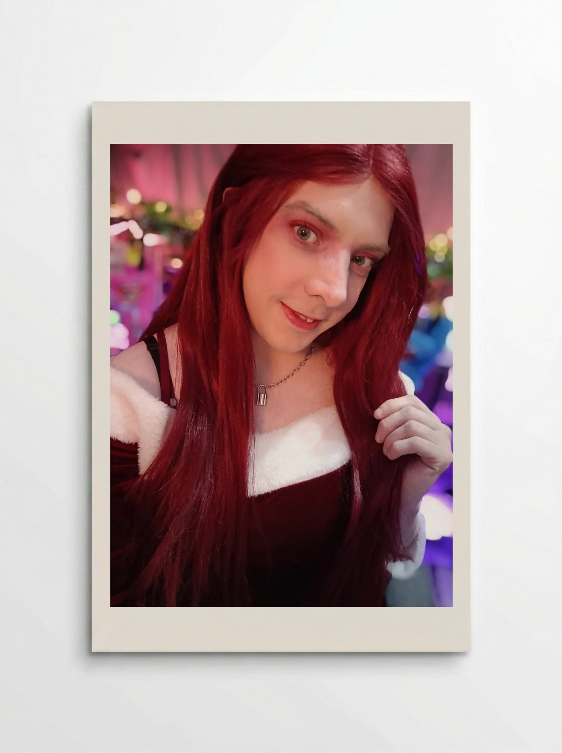 Untitled (Portrait in Red) - Solis Prints - Poster