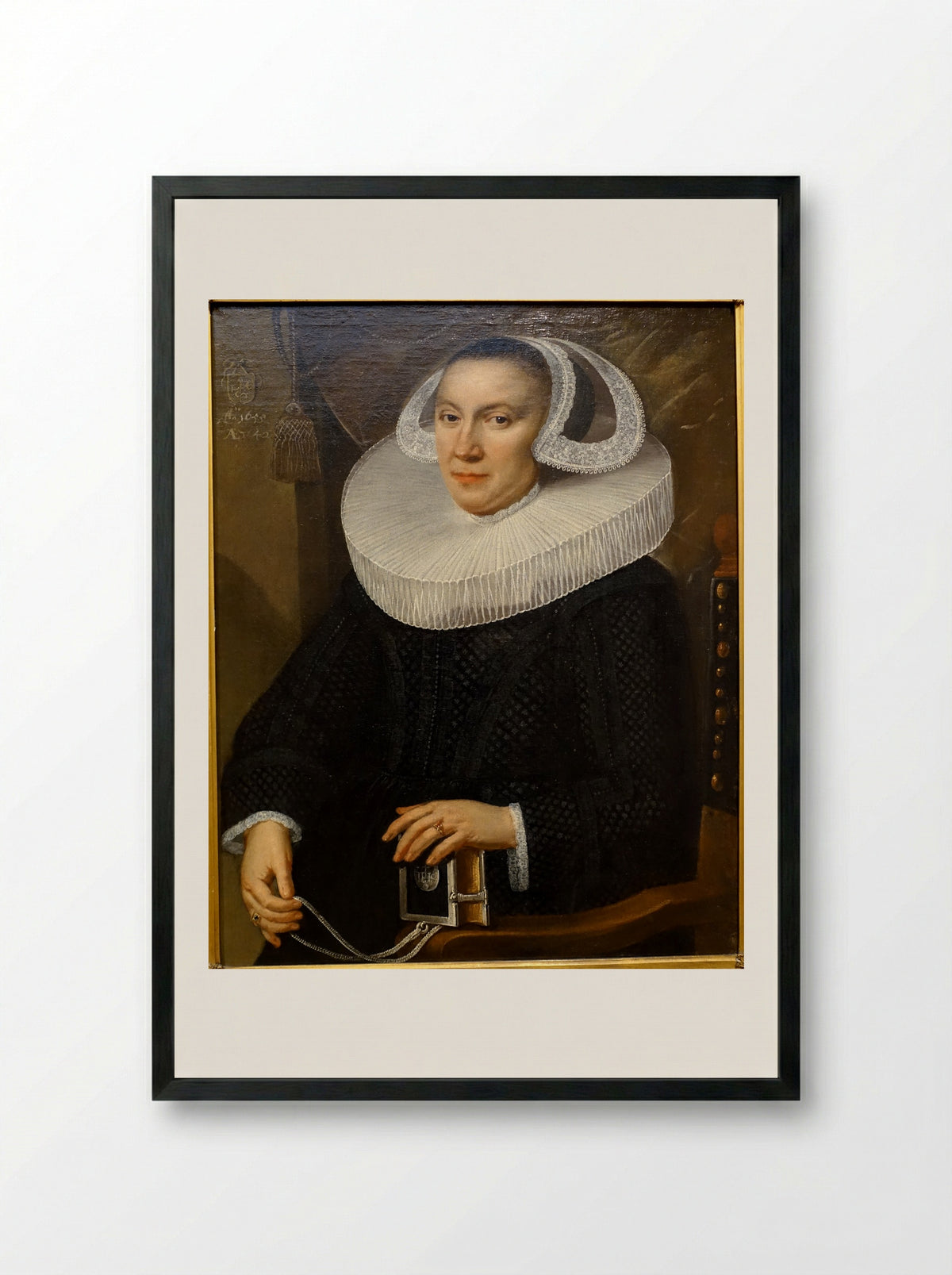 Untitled (Portrait of a Woman) - Fine Art Print - Framed Print Black