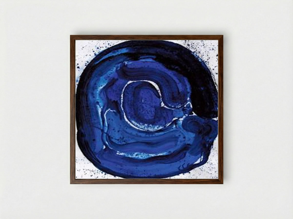 Untitled (SF 84-045) - Sam Francis - Framed Print Dark Wood