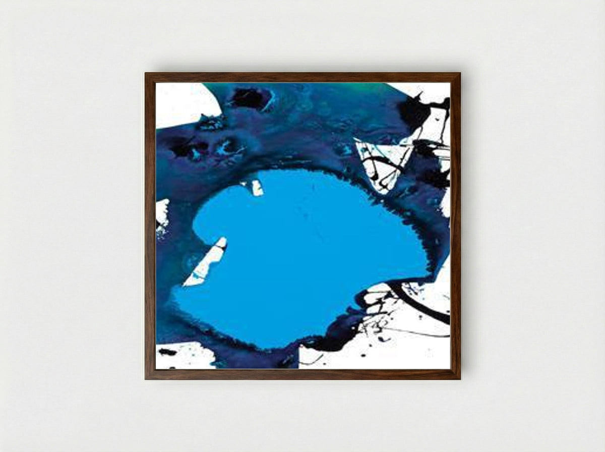 Untitled (SFP94-121) - Sam Francis - Framed Print Dark Wood