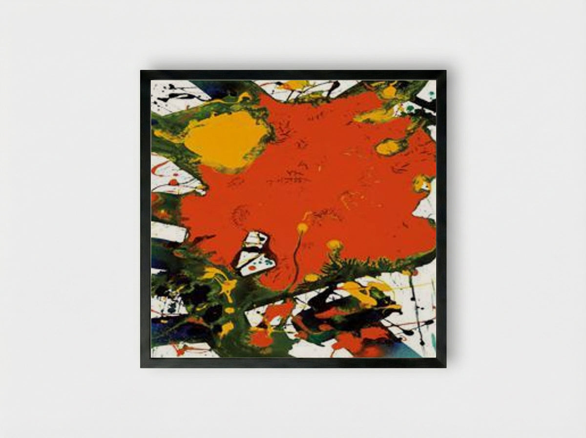 Untitled (SFP94-127) - Sam Francis - Framed Print Black