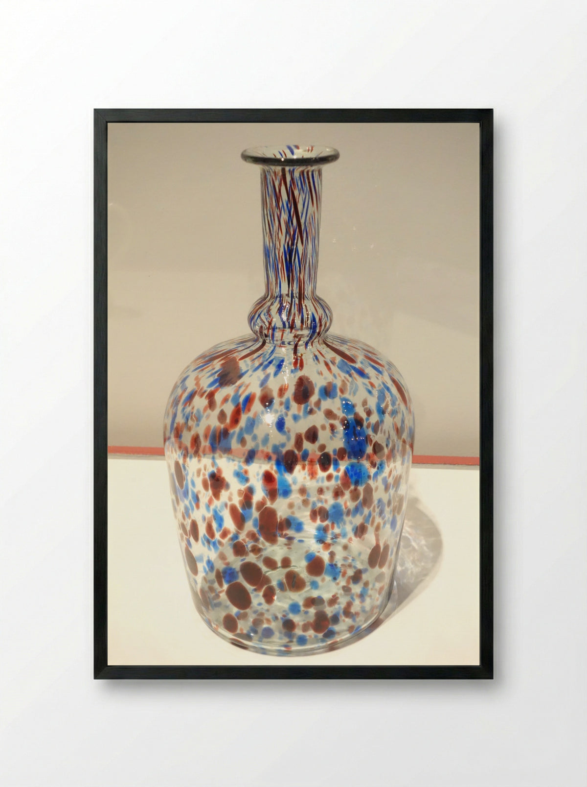 Untitled (Speckled Glass Decanter) - Fine Art Print - Framed Print Black