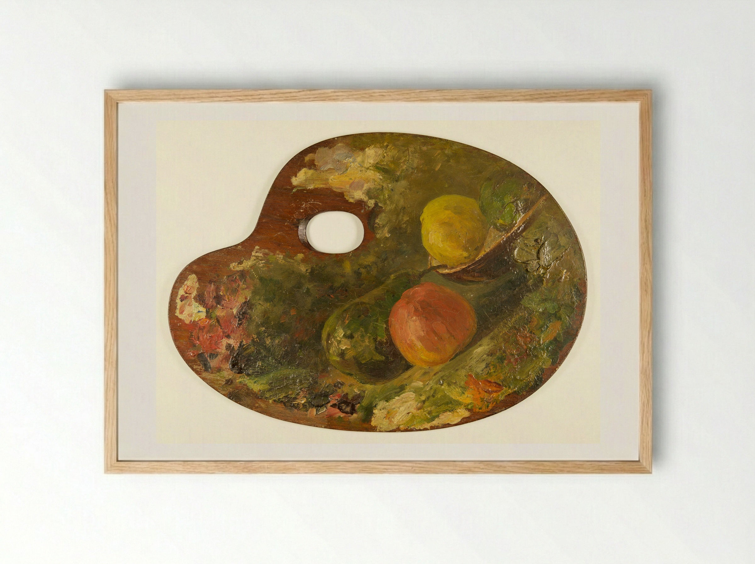Untitled (Still Life on Artist's Palette) - Carel Nicolaas Storm van 's-Gravesande - Framed Print Wood