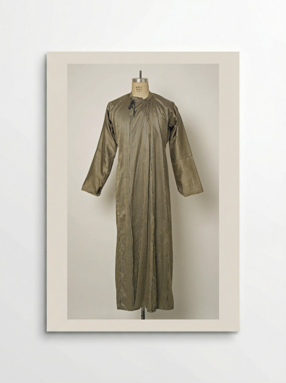 Untitled (Striped Kaftan, Textile Study) - Solis Prints - Poster