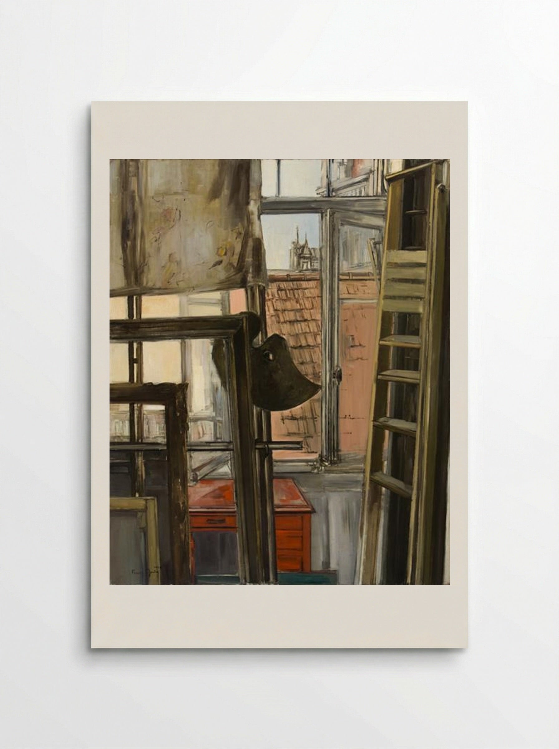 Untitled (Studio Interior with Ladder) - Francis Gruber - Poster