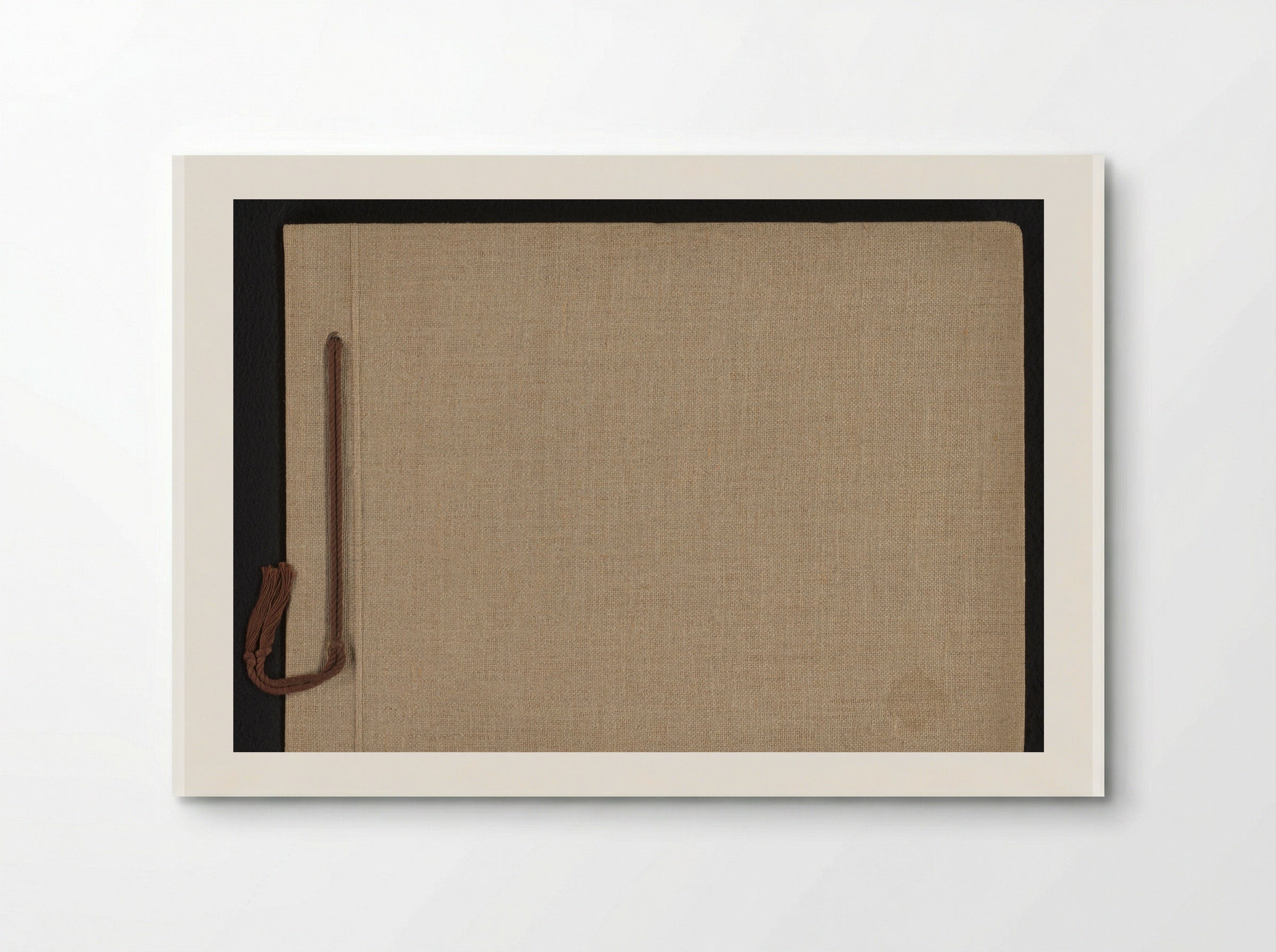 Untitled (Textile Album Cover, Linen and Cord) - Solis Prints - Poster