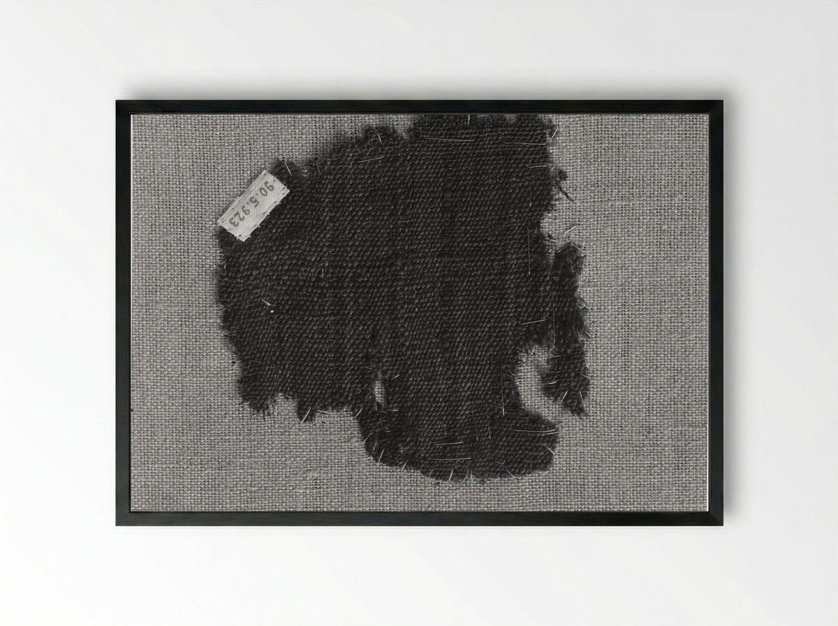 Untitled (Textile Fragment, Coptic Period) - Fine Art Print - Framed Print Black