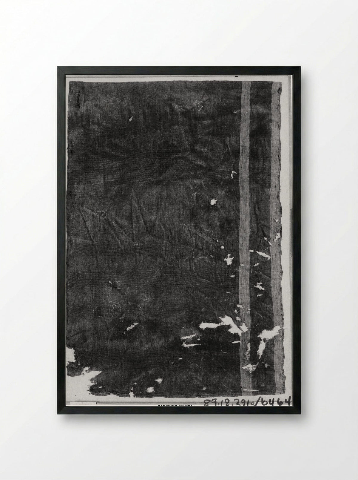 Untitled (Textile Fragment, Coptic Period) - Fine Art Print - Framed Print Black