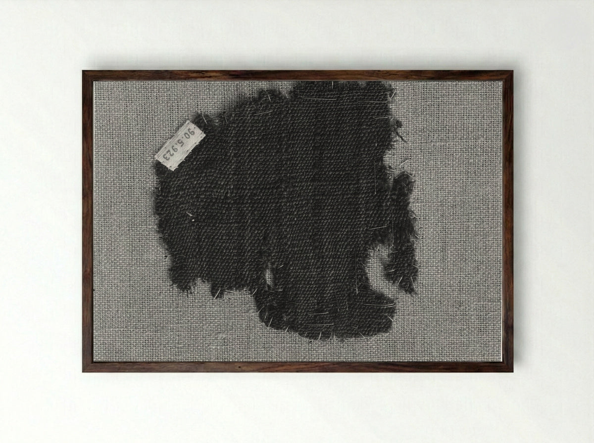 Untitled (Textile Fragment, Coptic Period) - Fine Art Print - Framed Print Dark Wood
