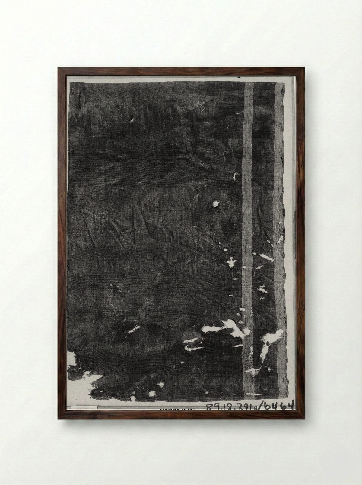 Untitled (Textile Fragment, Coptic Period) - Fine Art Print - Framed Print Dark Wood