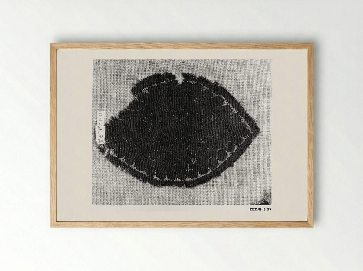 Untitled (Textile Fragment, Coptic Period) - Fine Art Print - Framed Print Wood